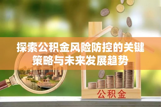 宣化探索公积金风险防控的关键策略与未来发展趋势