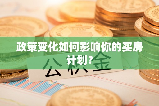 宣化政策变化如何影响你的买房计划？