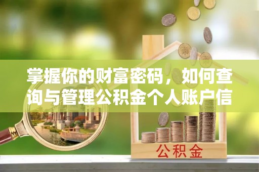 宣化掌握你的财富密码，如何查询与管理公积金个人账户信息