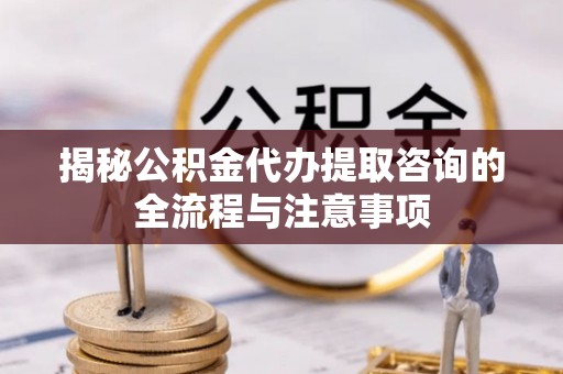 宣化揭秘公积金代办提取咨询的全流程与注意事项