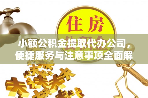 宣化小额公积金提取代办公司，便捷服务与注意事项全面解析