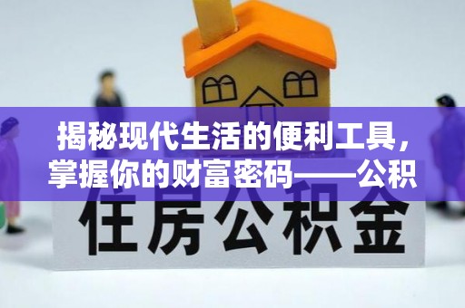 宣化揭秘现代生活的便利工具，掌握你的财富密码——公积金查询方式